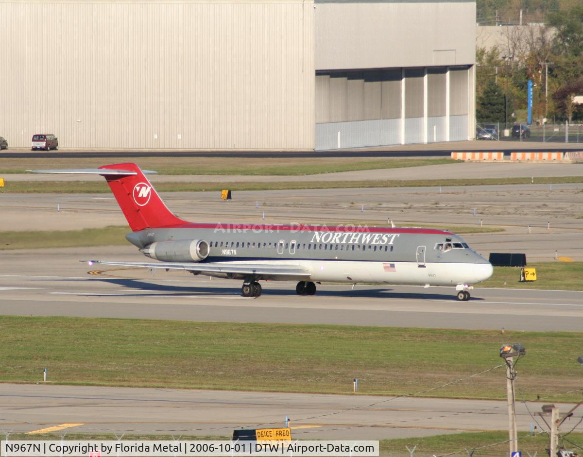 N967N, 1973 Douglas DC-9-32 C/N 47573, Northwest