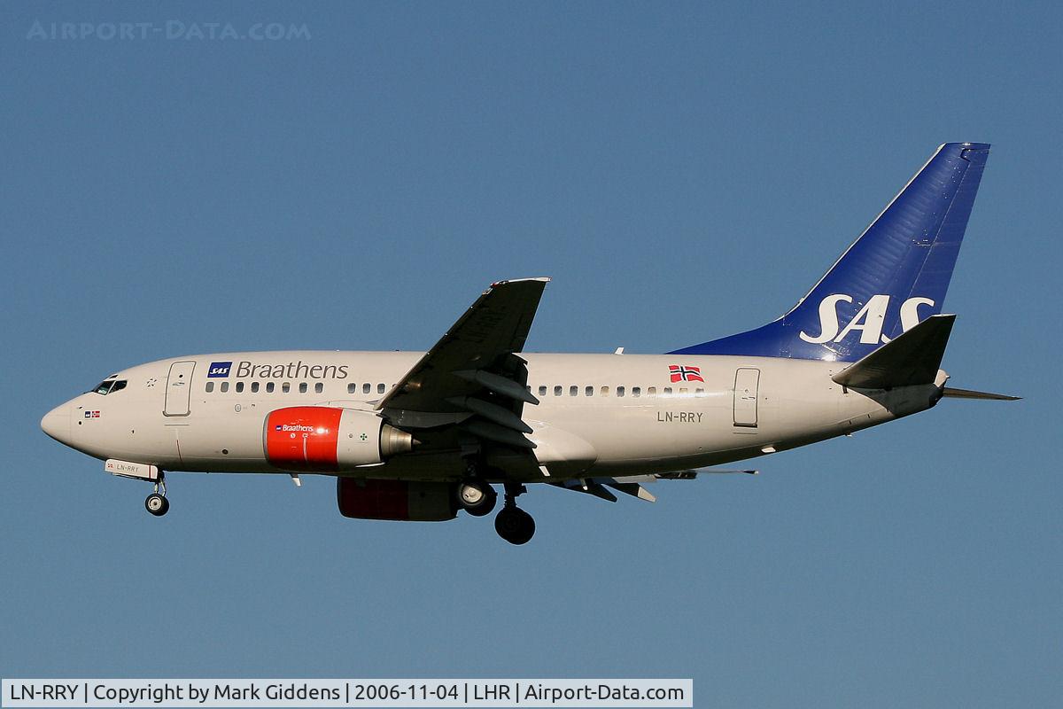 LN-RRY, 1998 Boeing 737-683 C/N 28297, SAS Braathens Boeing 737-683