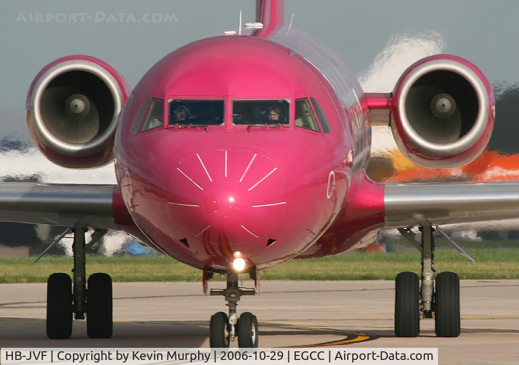 HB-JVF, 1993 Fokker 100 (F-28-0100) C/N 11466, Helvetic Fokker