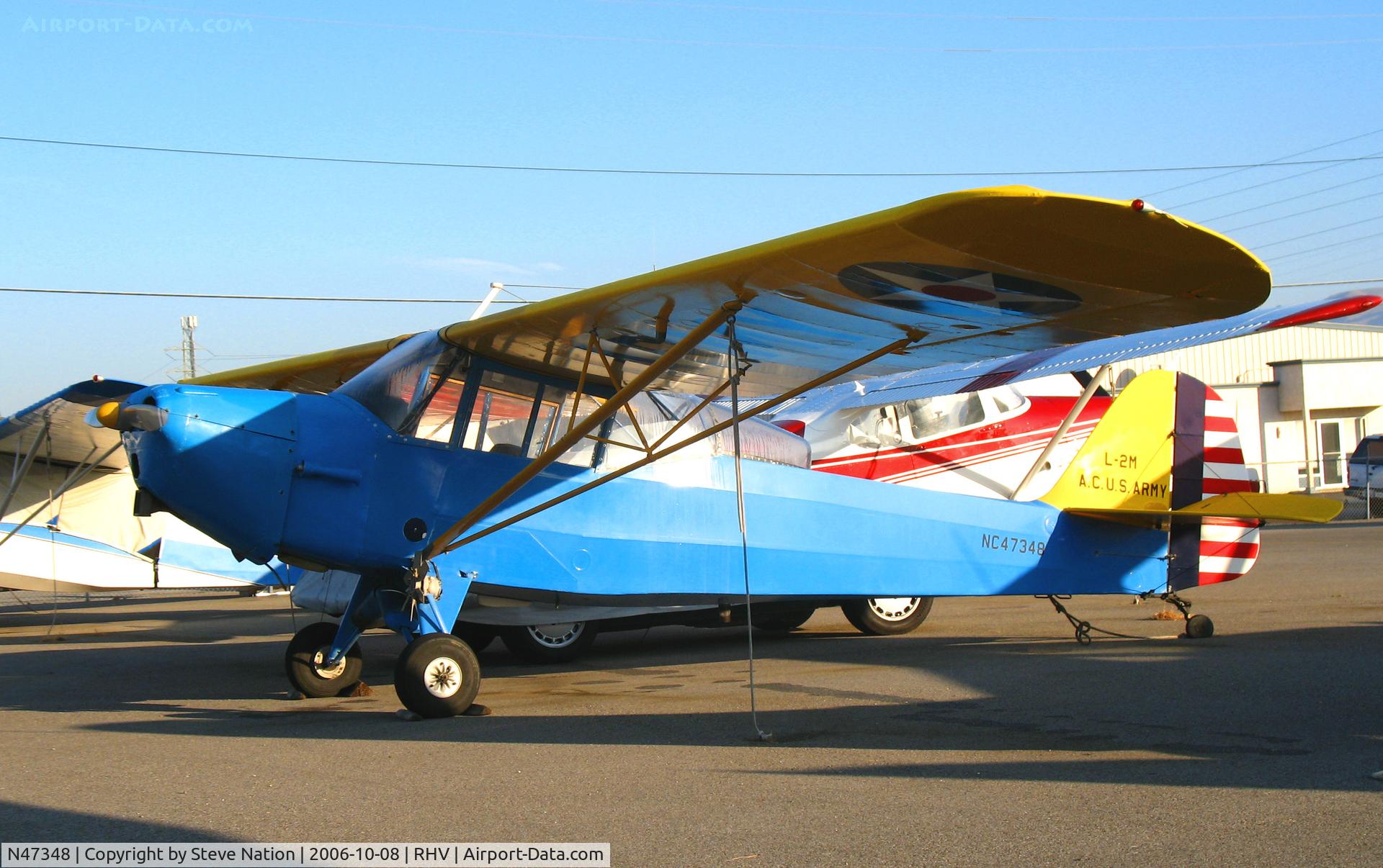 N47348, 1943 Taylorcraft DCO-65 C/N 5798, 1943 Taylorcraft DCO-65 as U.S. Army L-2M 