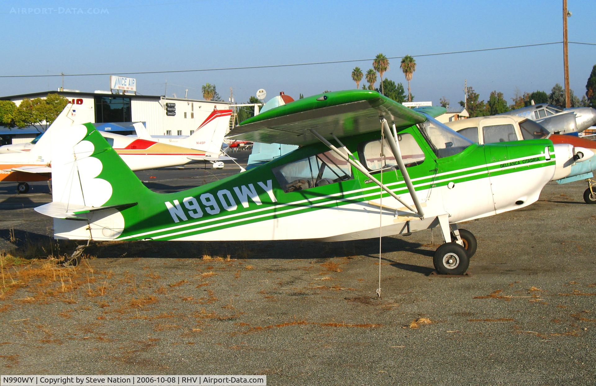 N990WY, 1976 Bellanca 7ECA Citabria C/N 1168-76, 1976 Bellanca 7ECA minus prop @ Reid-Hillview Airport (San Jose), CA