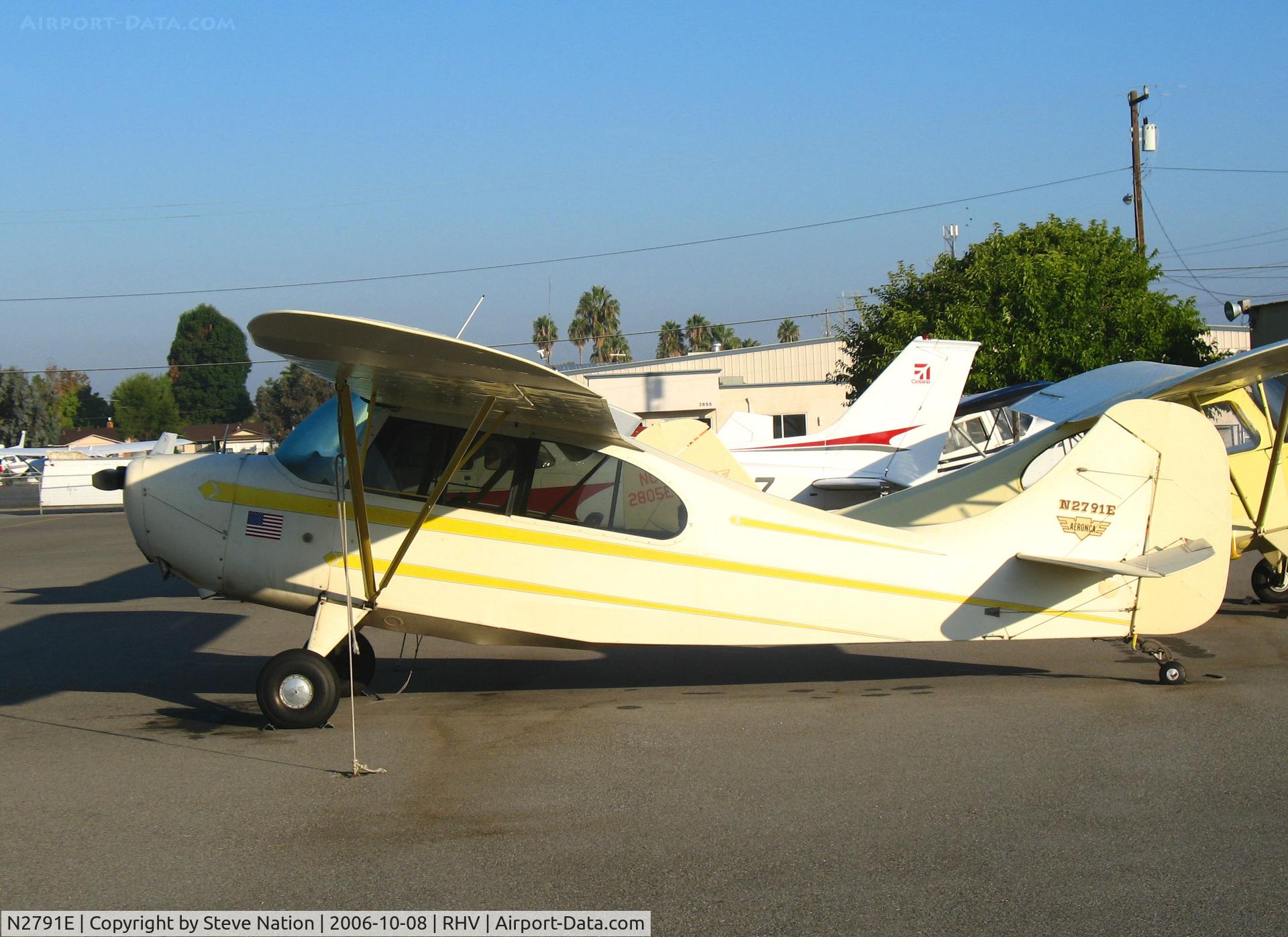 N2791E, 1946 Aeronca 7AC Champion C/N 7AC-6374, 1946 Aeronca 7AC @ Reid-Hillview Airport (San Jose), CA