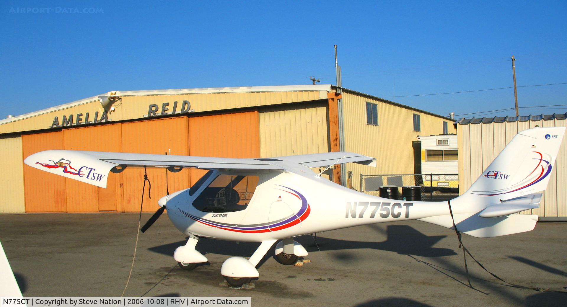 N775CT, 2005 Flight Design CTSW C/N 05-05-01, California CT Cruiser Sales 2005 Flight design CTSW @ Reid-Hillview Airport (San Jose), CA