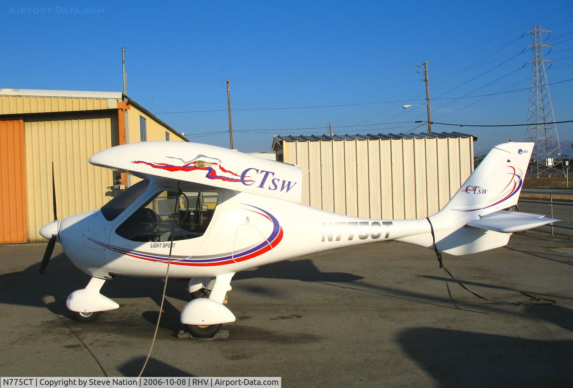 N775CT, 2005 Flight Design CTSW C/N 05-05-01, California CT Cruiser Sales 2005 Flight design CTSW @ Reid-Hillview Airport (San Jose), CA