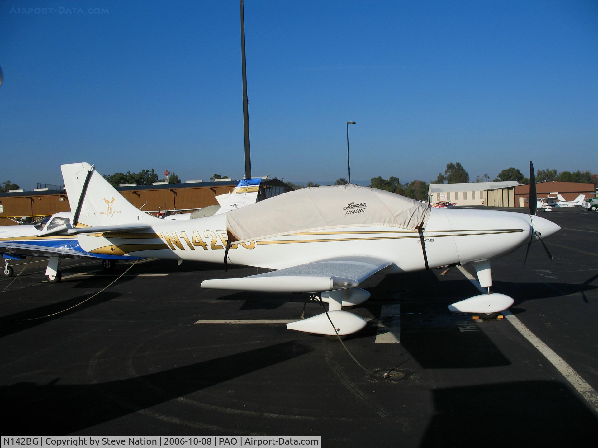 N142BG, Lancair SUPER ES C/N ESJS01,  @ Palo Alto Airport, CA