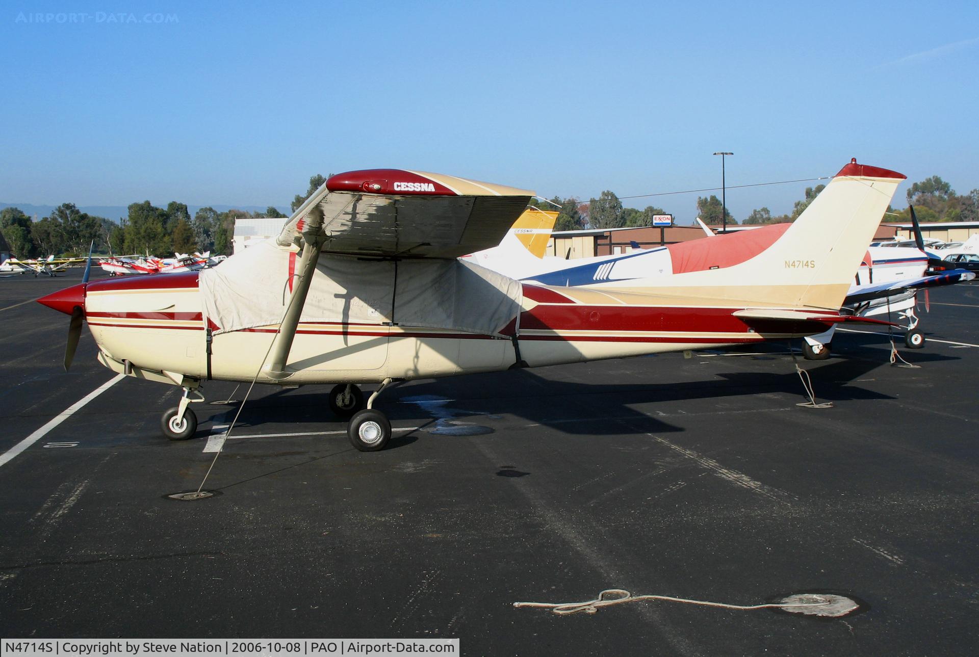 N4714S, 1979 Cessna TR182 Turbo Skylane RG C/N R18201399, Jesmon Enterprises 1979 Cessna TR182 visiting @ Palo Alto Airport, CA