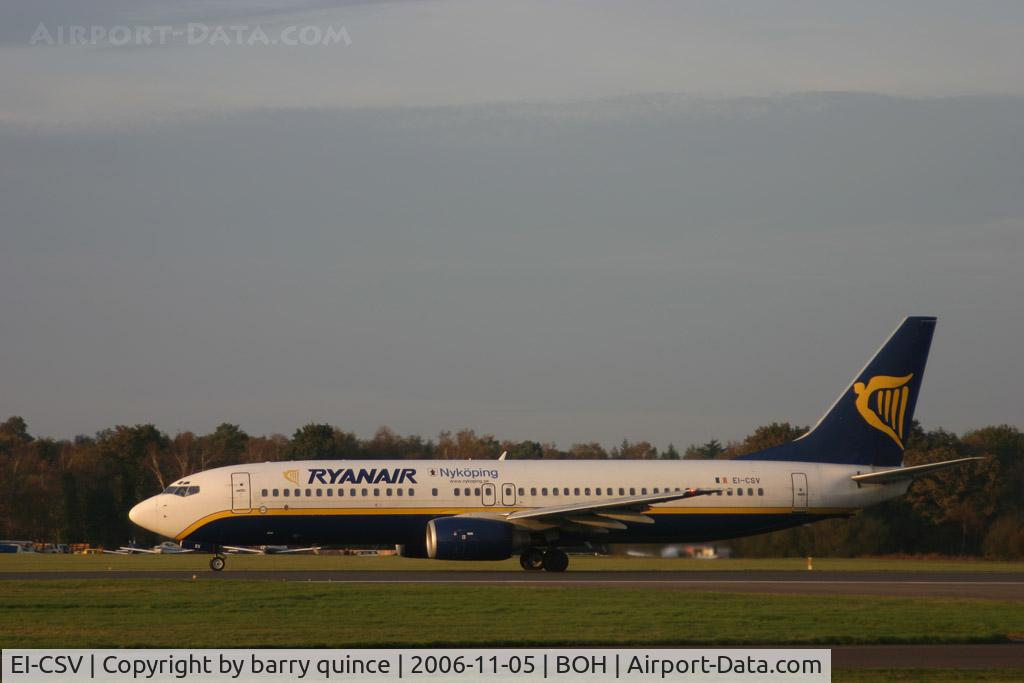 EI-CSV, 2002 Boeing 737-8AS C/N 29934, RYANAIR 737-800