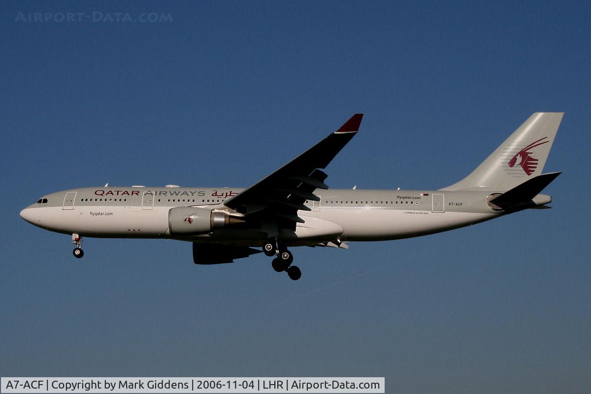 A7-ACF, 2004 Airbus A330-202 C/N 638, A7-ACF Airbus A330-202 Qatar Airways