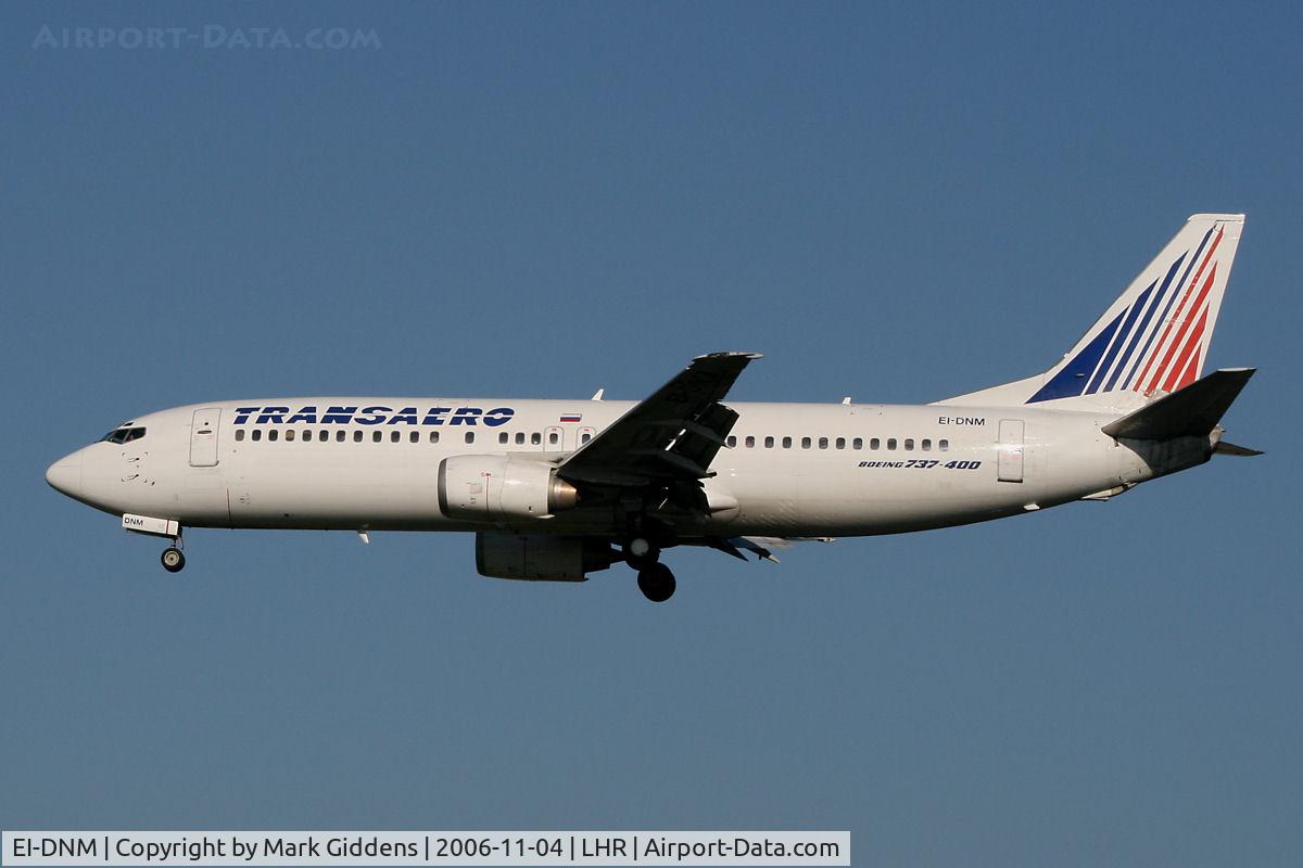 EI-DNM, 1989 Boeing 737-4S3 C/N 24166, EI-DNM Boeing 737-4S3 Transaero Airlines
