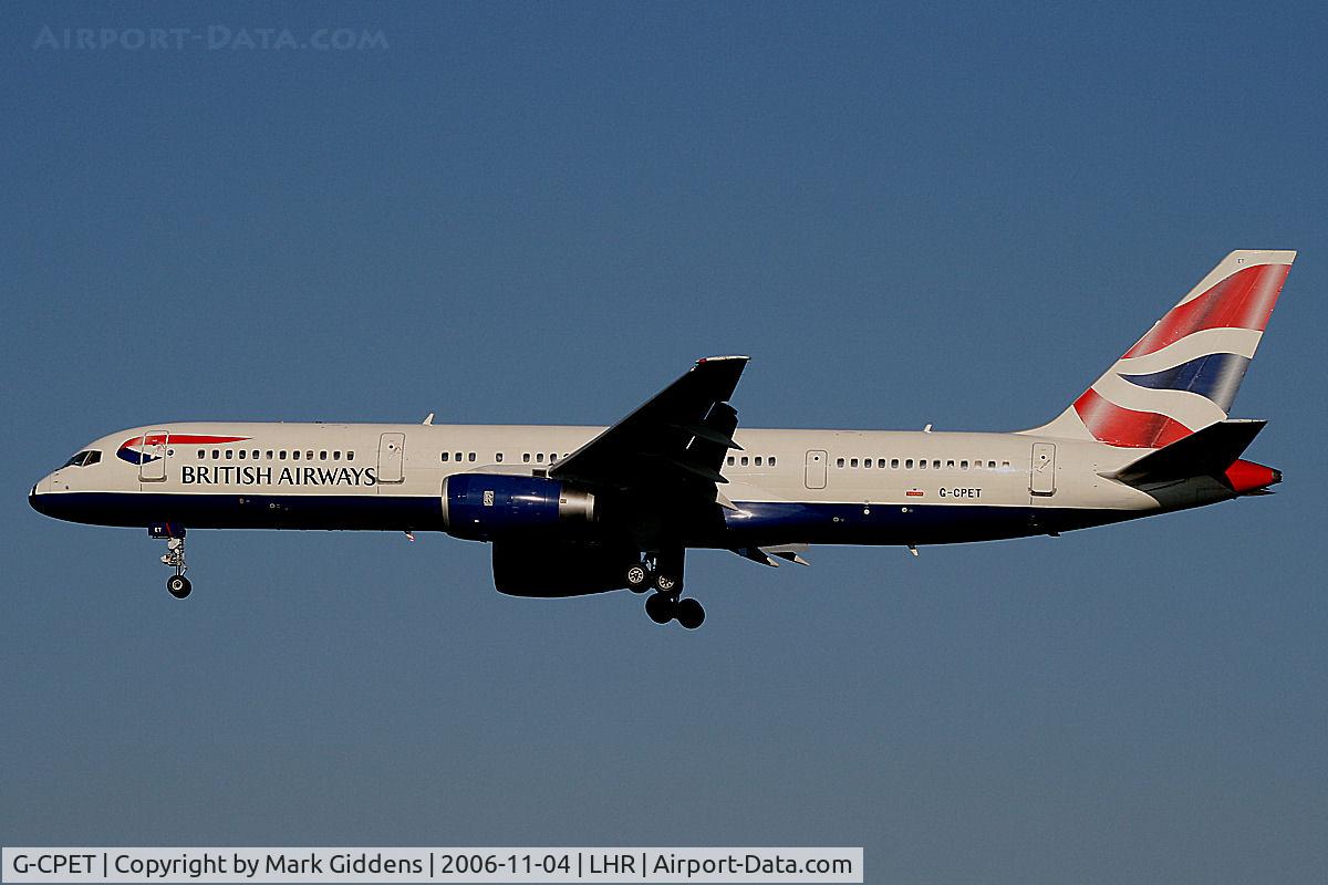 G-CPET, 1998 Boeing 757-236 C/N 29115, G-CPET Boeing 757-236 British Airways