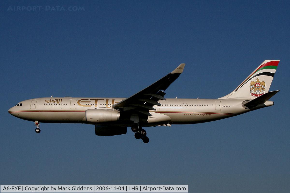 A6-EYF, 2006 Airbus A330-243 C/N 717, A6-EYF Airbus A330-243 Etihad Airways