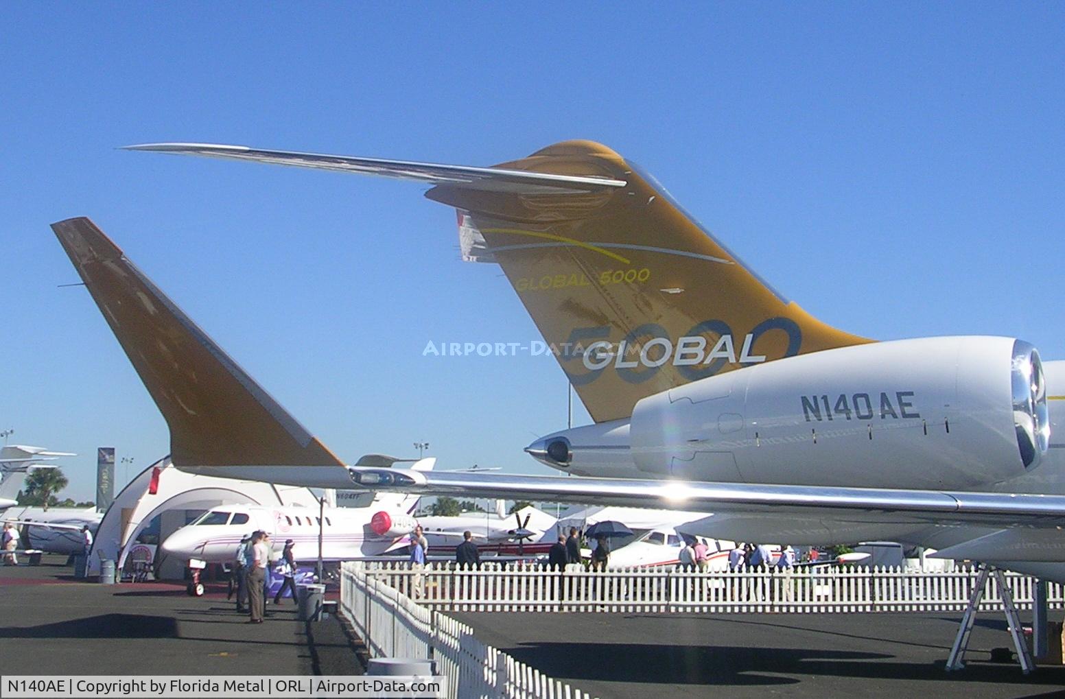 N140AE, 2004 Bombardier BD-700-1A11 Global 5000 C/N 9140, NBAA 2005