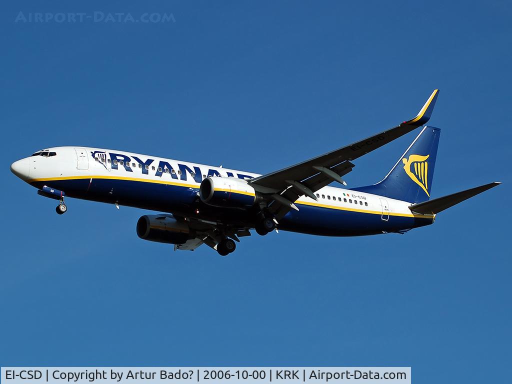 EI-CSD, 1999 Boeing 737-8AS C/N 29919, Ryanair
