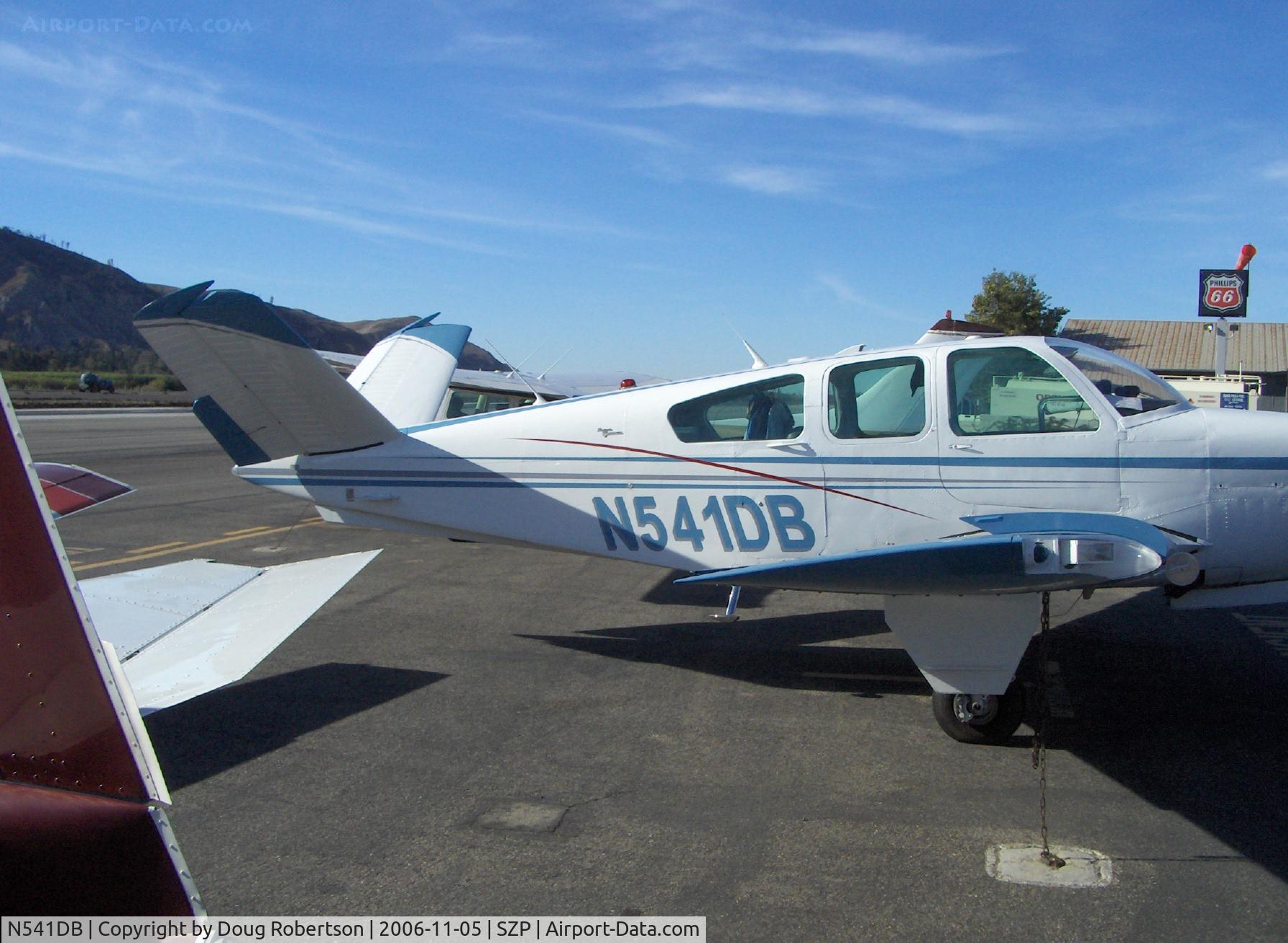 N541DB, 1964 Beech S35 Bonanza C/N D-7333, 1964 Beech S35 BONANZA, Continental IO-520-B 285 Hp