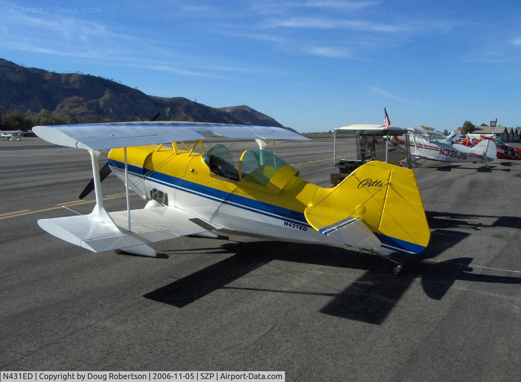 N431ED, 1988 Pitts S-1SE Special C/N 2104362536, 1988 Young/Williamson PITTS S-1SE, Lycoming O-360-A4A 200 Hp