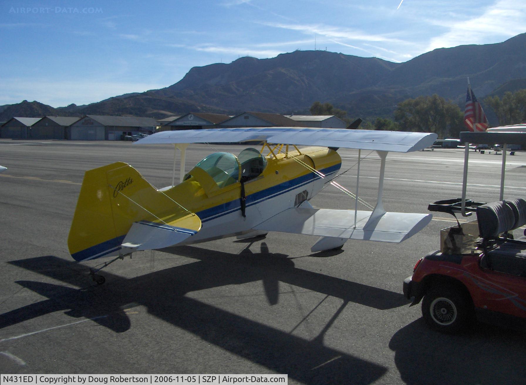 N431ED, 1988 Pitts S-1SE Special C/N 2104362536, 1988 Young/Williamson PITTS S-1SE, Lycoming O-360-A4A 200 Hp