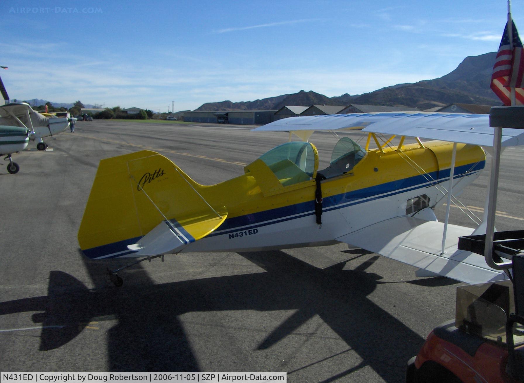 N431ED, 1988 Pitts S-1SE Special C/N 2104362536, 1988 Young/Williamson PITTS S-1SE, Lycoming O-360-A4A 200 Hp