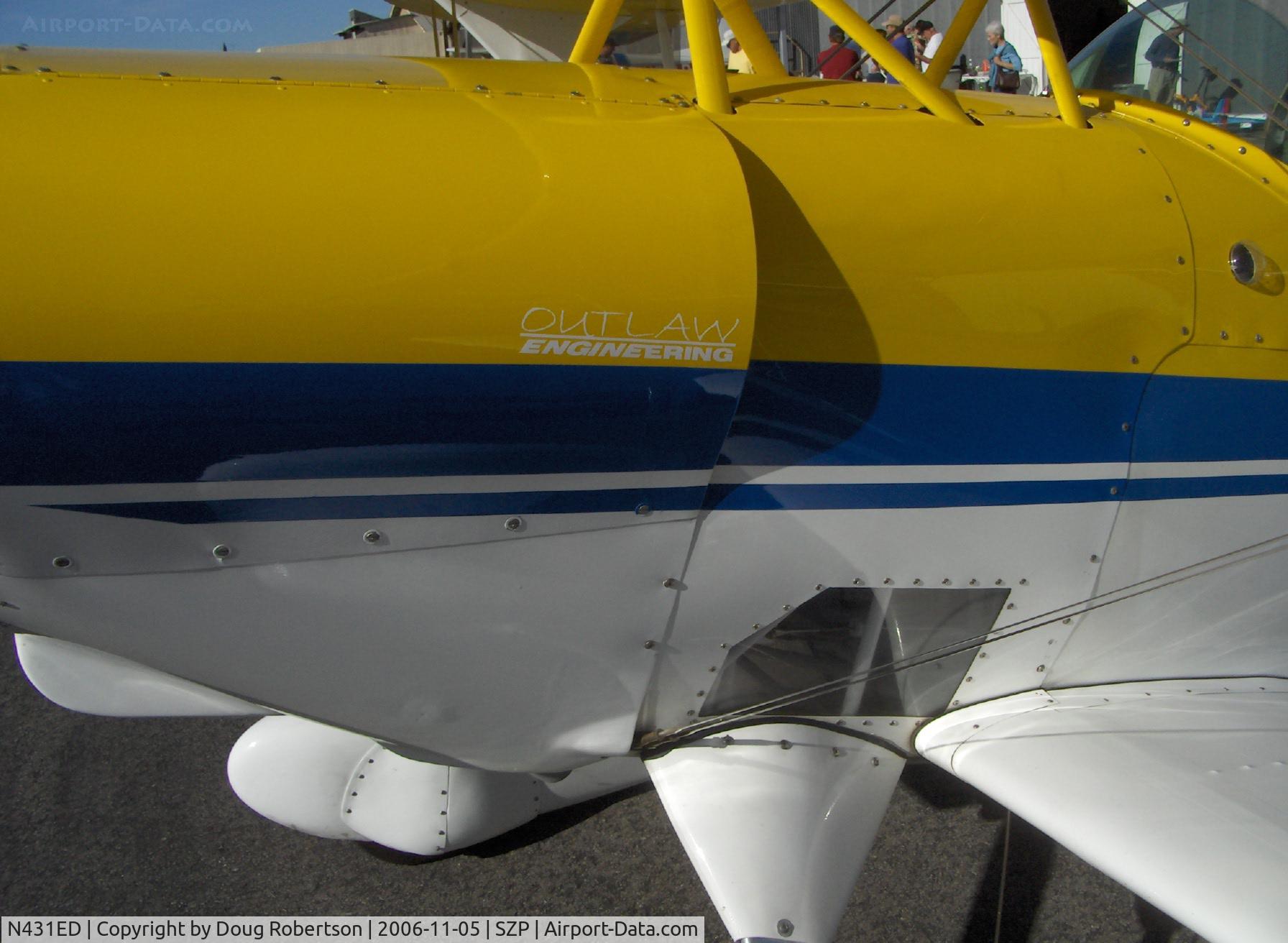 N431ED, 1988 Pitts S-1SE Special C/N 2104362536, 1988 Young/Williamson PITTS S-1SE, Lycoming O-360-A4A 200 Hp, cowl and lower sight panel