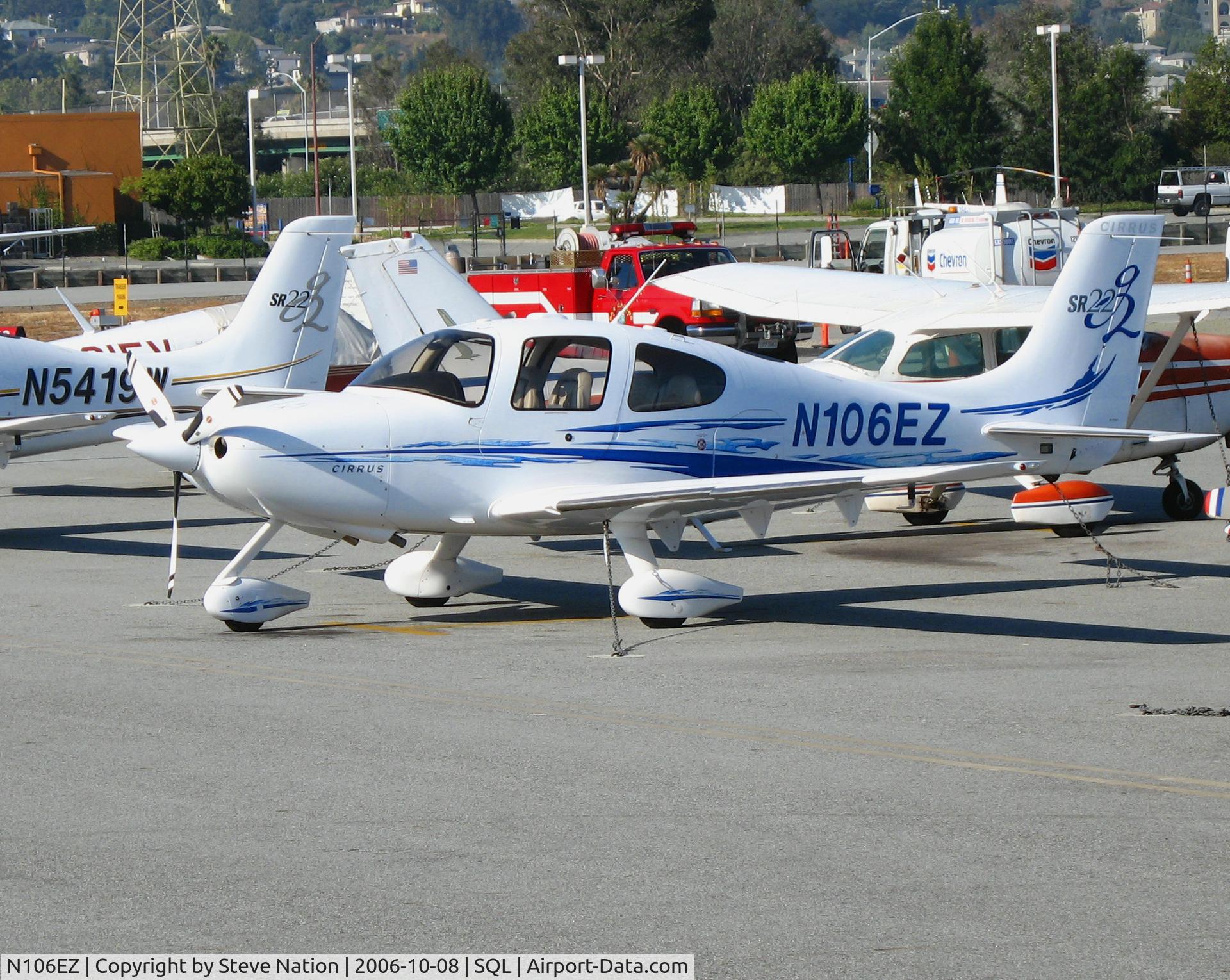 N106EZ, 2006 Cirrus SR22 G2 C/N 2044, 2006 Cirrus Design SR22 @ San Carlos Airport, CA