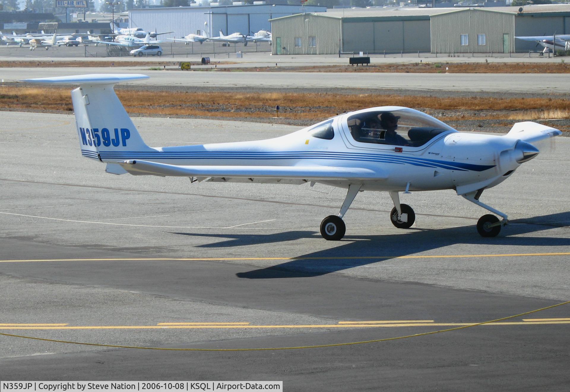N359JP, 2004 Diamond DA-20C-1 Eclipse C/N C0295, JLH Aviation Group 2004 Diamond Aircraft DA20 C1 running-up  @ San Carlos Airport, CA