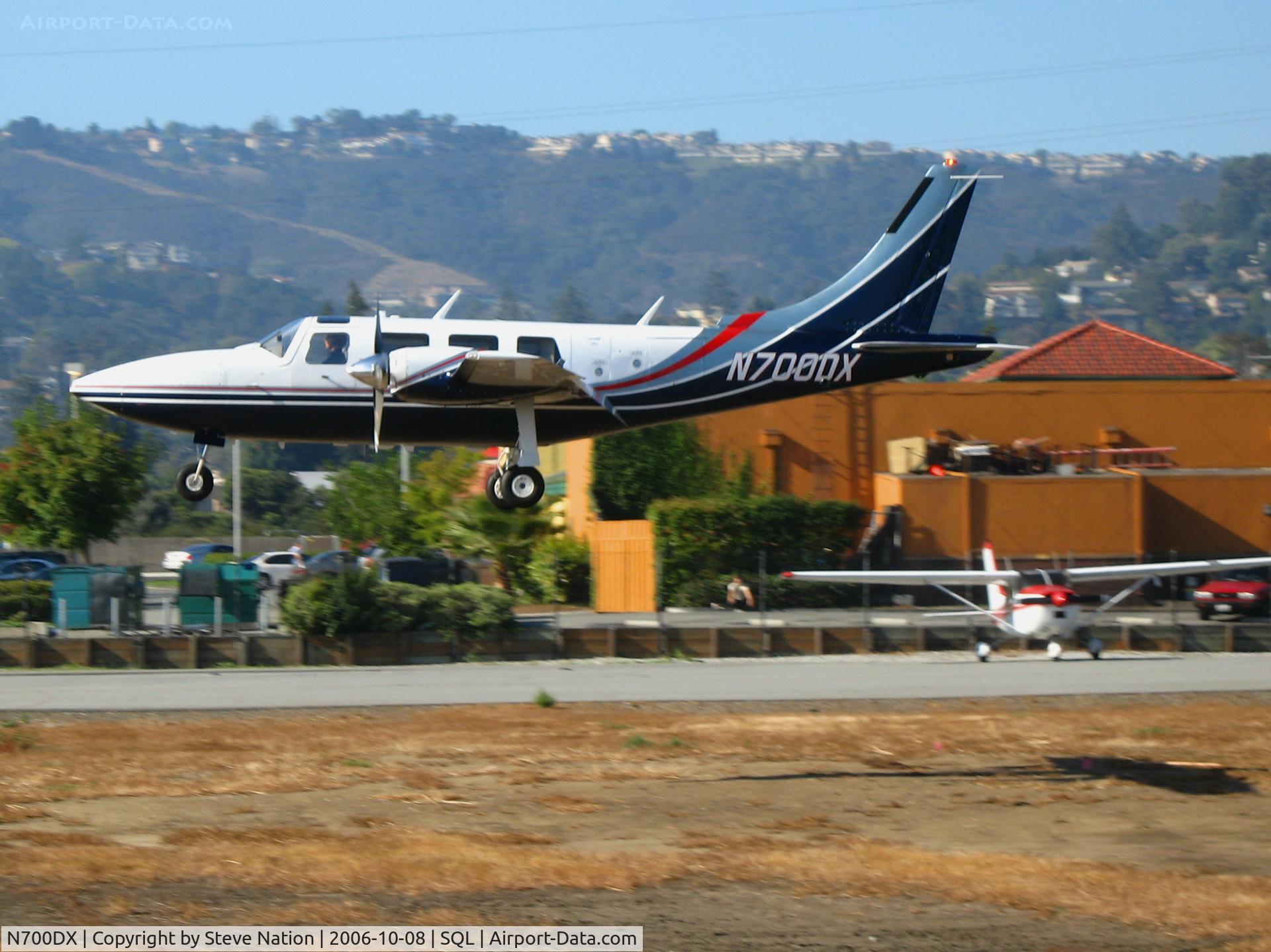 N700DX, 1984 Piper PA-60-700P C/N 60-8423013, Privately-owned 1984 Piper PA-60-700P shows off her Aerostar lineage @ San Carlos Airport, CA