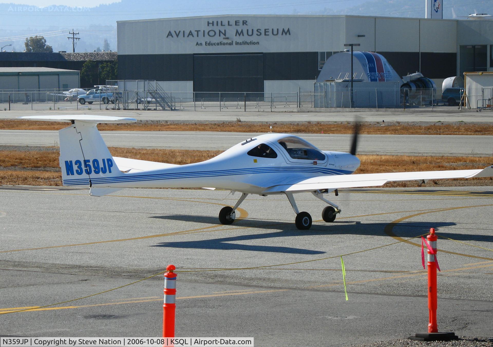 N359JP, 2004 Diamond DA-20C-1 Eclipse C/N C0295, JLH Aviation Group 2004 Diamond Aircraft DA20 C1 taxying @ San Carlos Airport, CA
