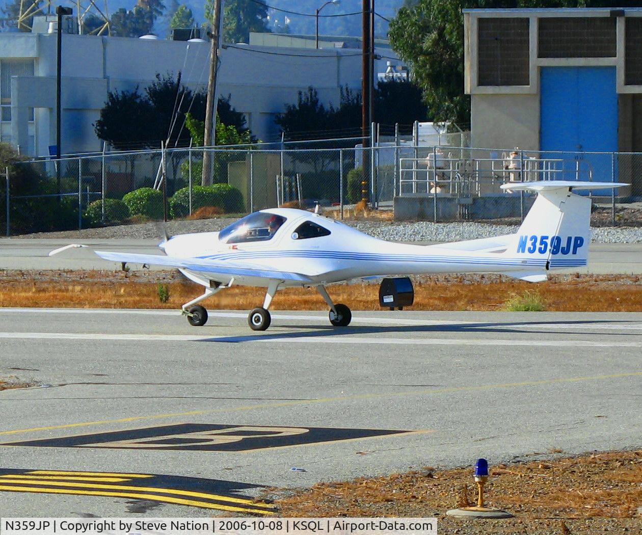 N359JP, 2004 Diamond DA-20C-1 Eclipse C/N C0295, JLH Aviation Group 2004 Diamond Aircraft DA20 C1 cleared for takeoff @ San Carlos Airport, CA