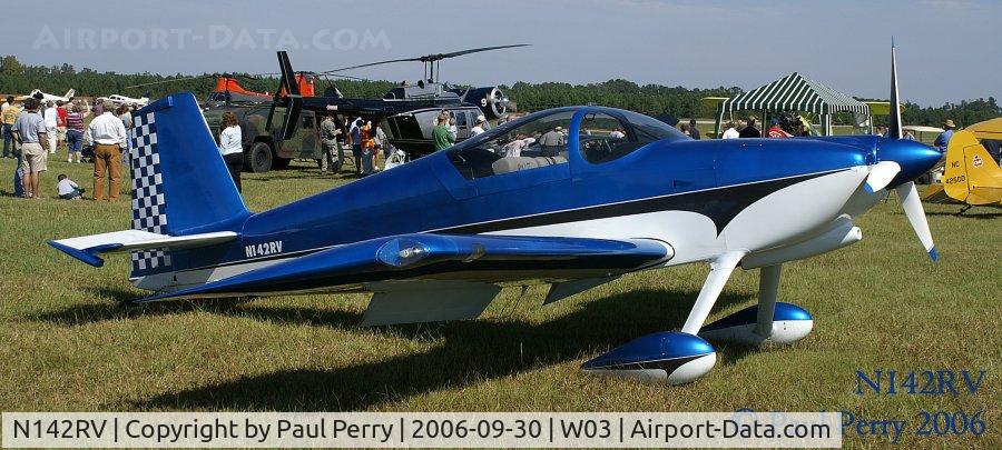 N142RV, 2003 Vans RV-7 C/N 70023, Great metallic blue paint on this home-built