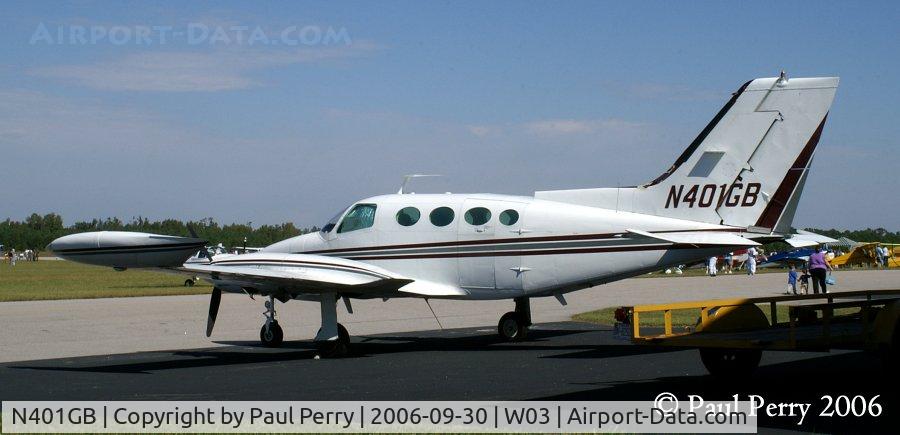 N401GB, 1969 Cessna 401B C/N 401B0004, Rounded the corner and there she was!