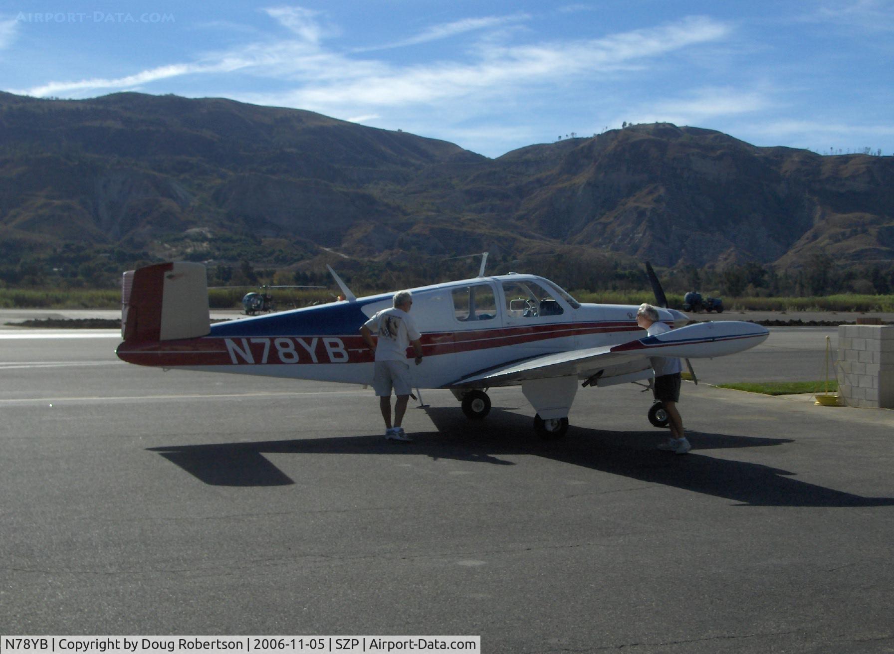 N78YB, 1950 Beech B35 Bonanza C/N D-2493, 1950 Beech B35 BONANZA, Continental E-185-8 196/185 Hp, refueling