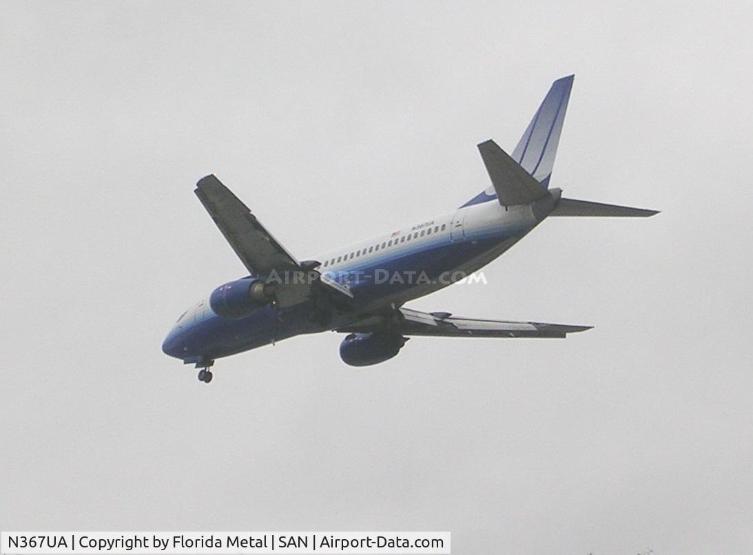 N367UA, 1989 Boeing 737-322 C/N 24536, Balboa