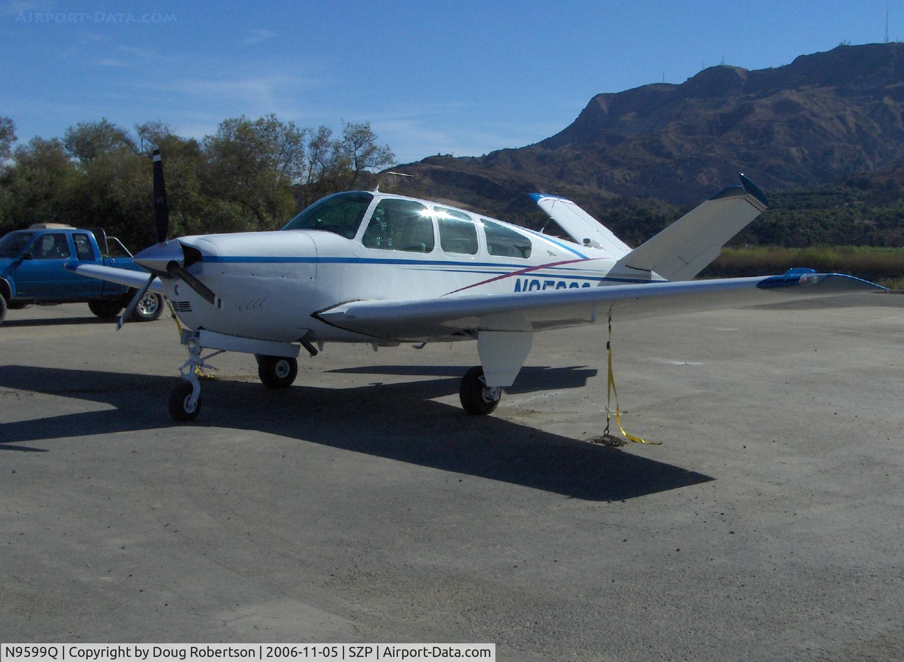 N9599Q, 1966 Beech V35 Bonanza C/N D-8221, 1966 Beech V35 BONANZA, Continental IO-520-B 285 Hp