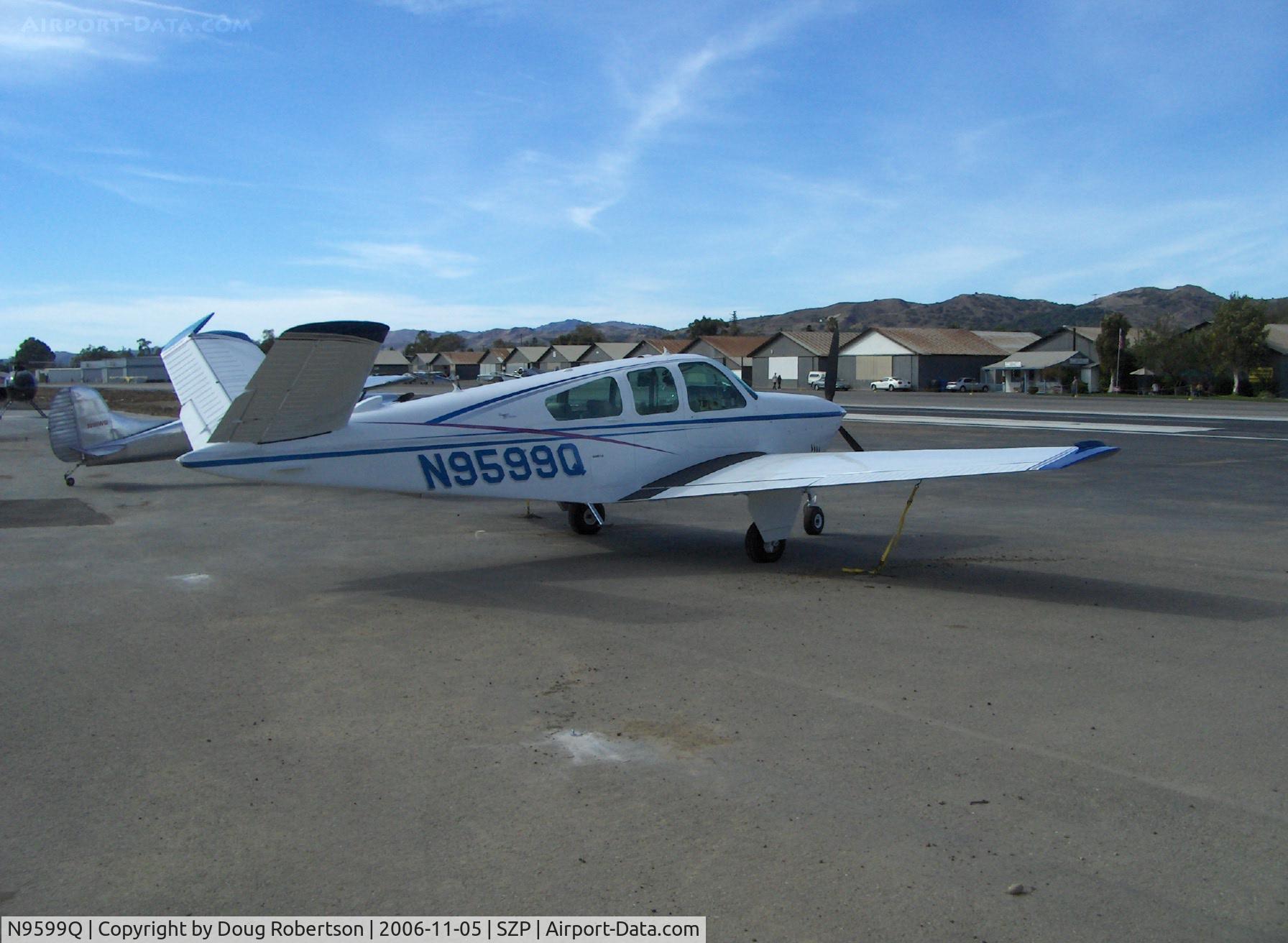 N9599Q, 1966 Beech V35 Bonanza C/N D-8221, 1966 Beech V35 BONANZA, Continental IO-520-B 285 Hp