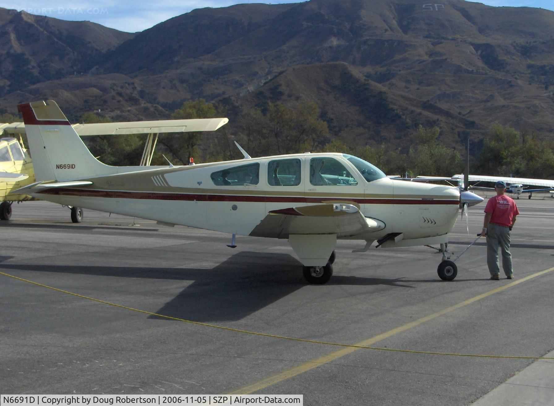 N6691D, 1979 Beech F33A Bonanza C/N CE-894, 1979 Beech F33A BONANZA, Continental IO-520-BA 285 Hp, long cabin 6 place model