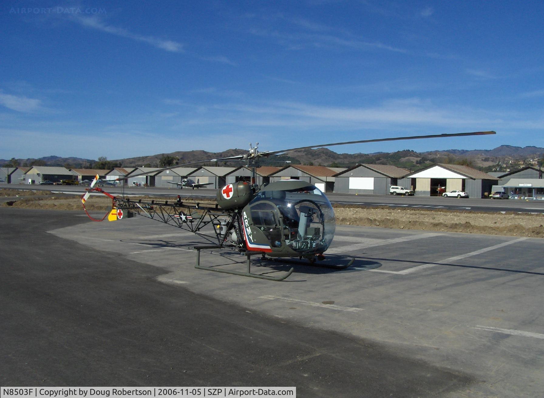 N8503F, 1965 Bell 47G-4 C/N 3350, 1965 Bell 47G-4, Lycoming VO-540 305 Hp