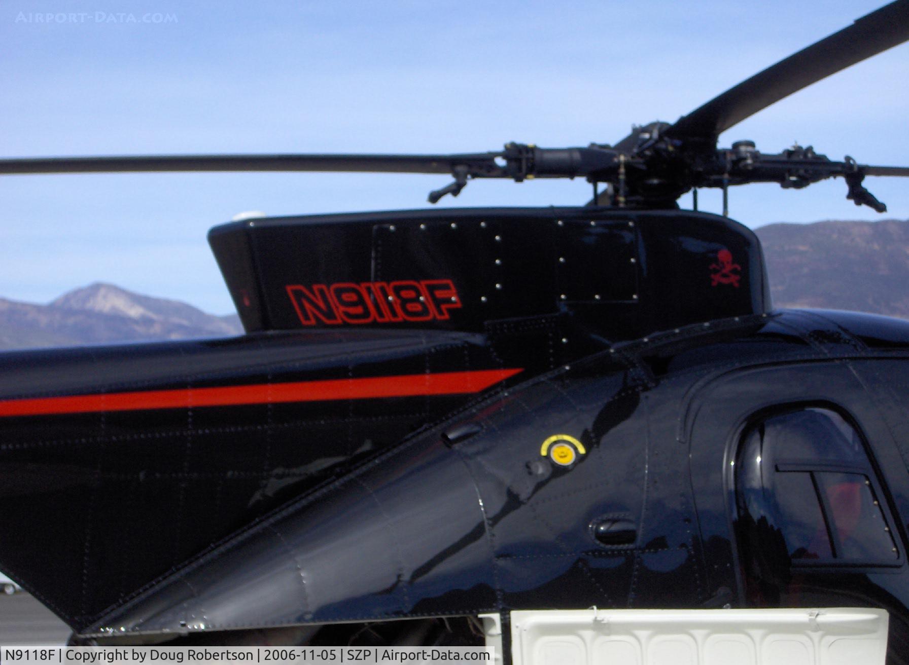 N9118F, 1972 Hughes 369HS C/N 720397S, 1972 Hughes 369HS, Allison 250 Ser. turboshaft 400 shp, rotor hub closeup