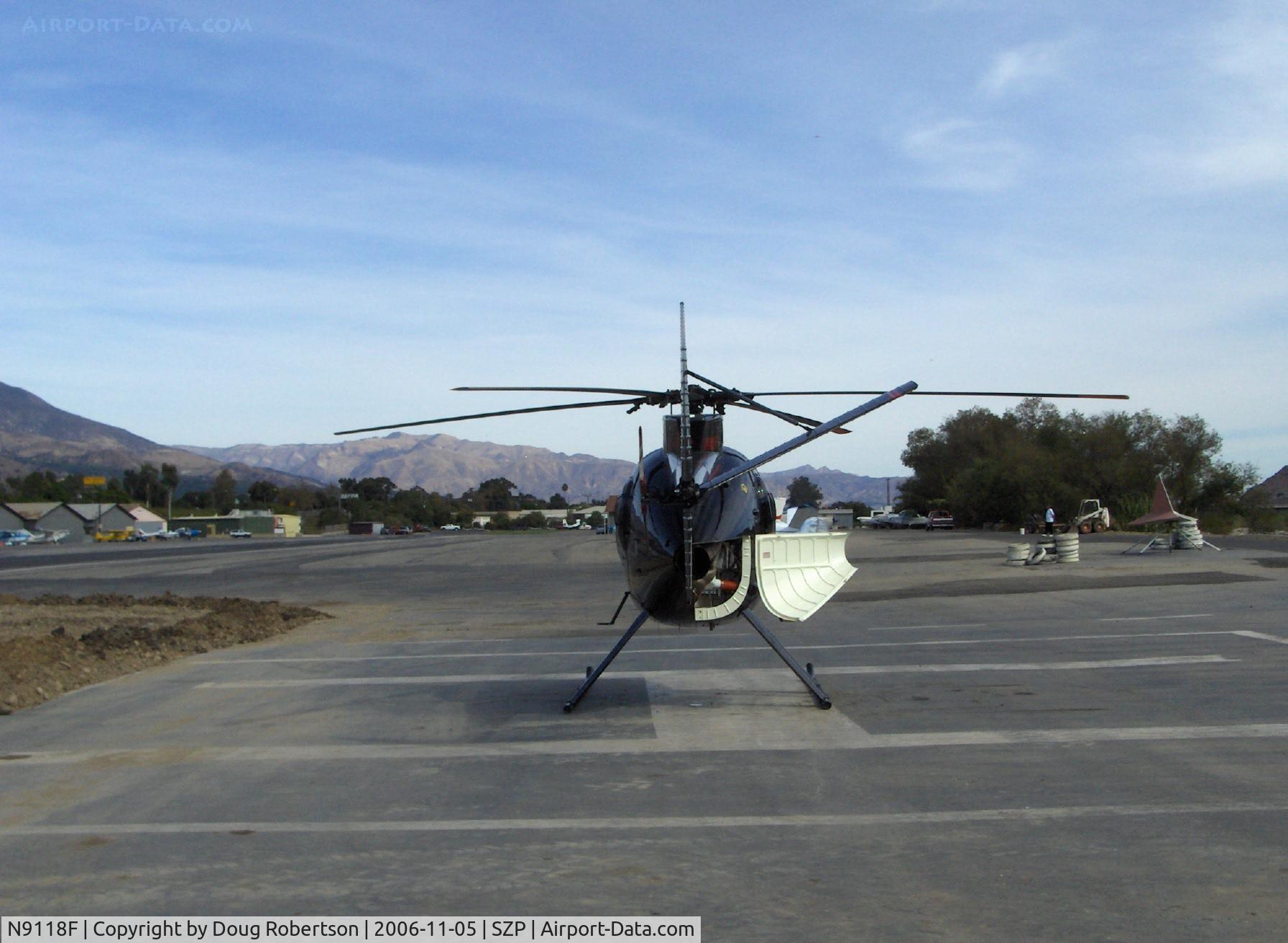 N9118F, 1972 Hughes 369HS C/N 720397S, 1972 Hughes 369HS, Allison 250 ser. turboshaft 400 shp, engine cowl open