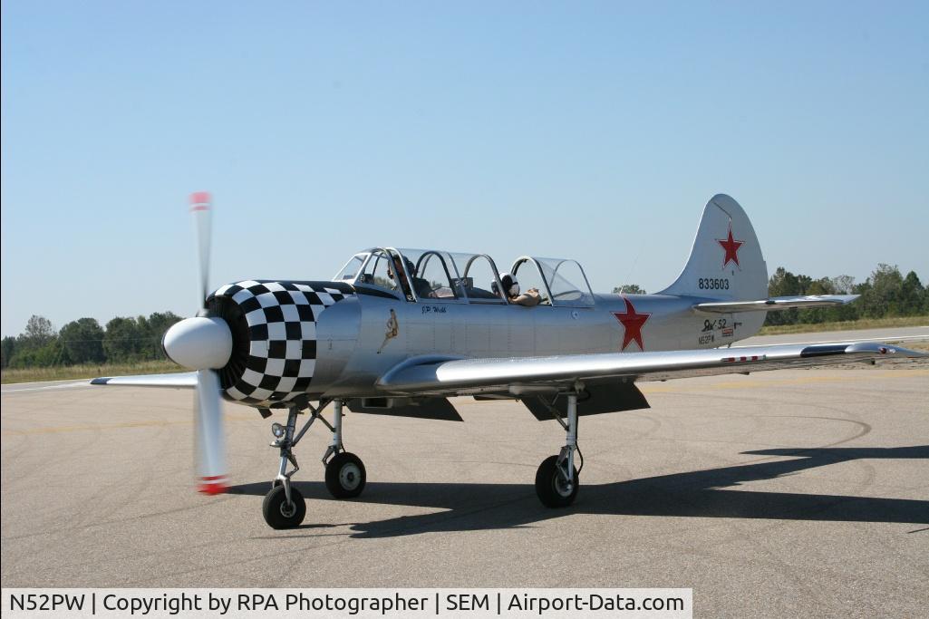 N52PW, 1983 Yakovlev (Aerostar) Yak-52 C/N 833603, Yak-52 N52PW