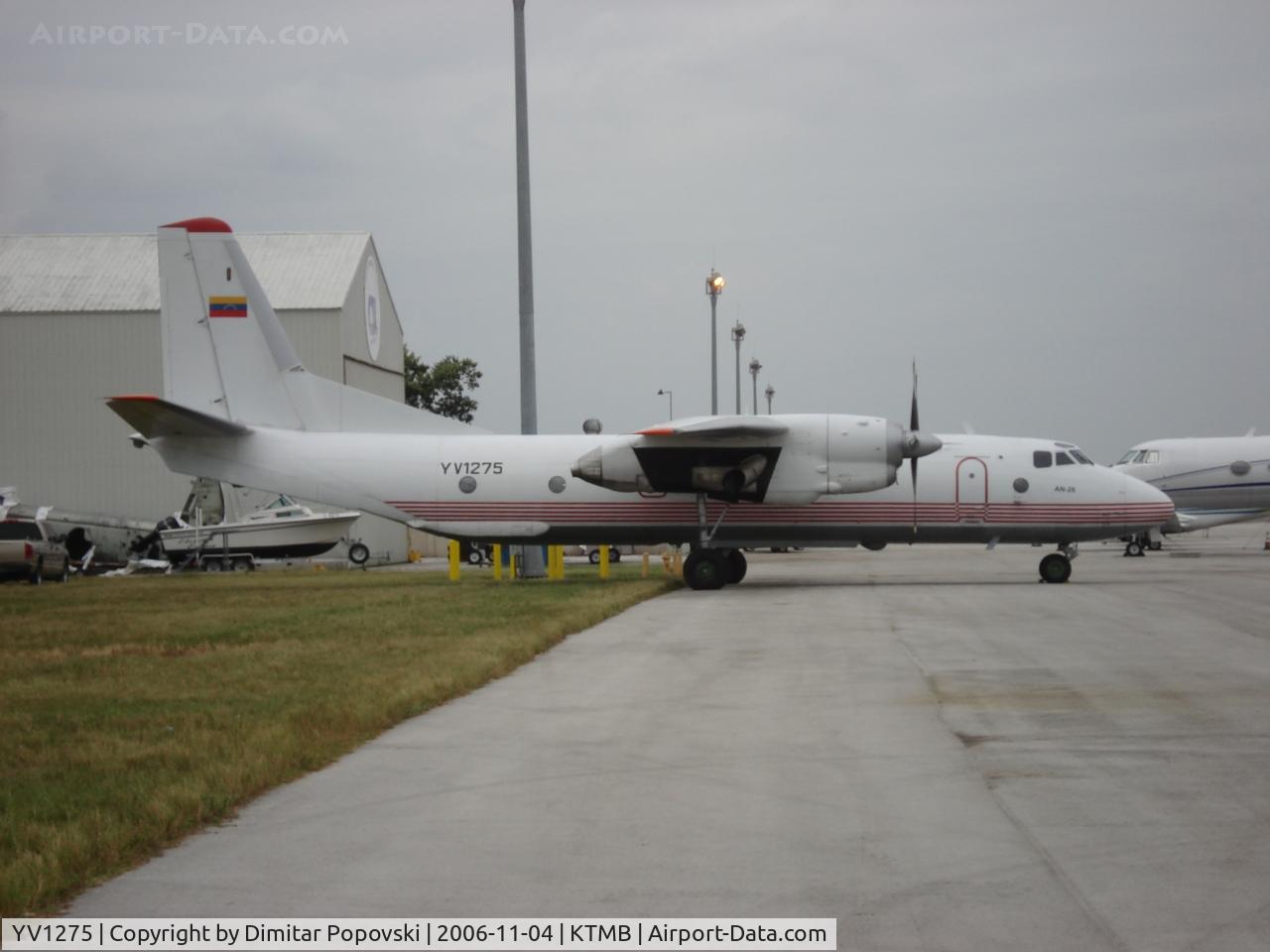 YV1275, 1981 Antonov An-26T C/N 10607, Tamiami Airport