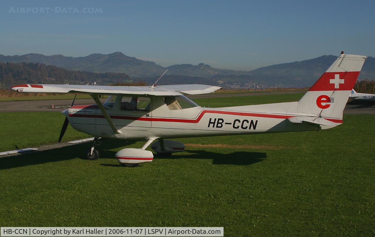 HB-CCN, 1979 Reims F152 C/N F15201621, after flight from Buttwil to Wangen-Lachen