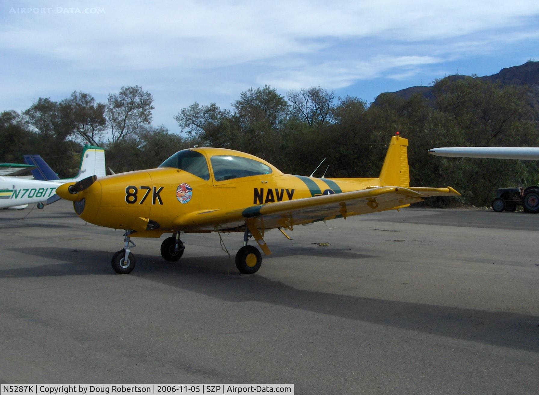 N5287K, 1950 Ryan Navion B C/N NAV-4-2187B, 1950 Ryan NAVION B as L17B, Lycoming GO-435C&D 240/260 Hp