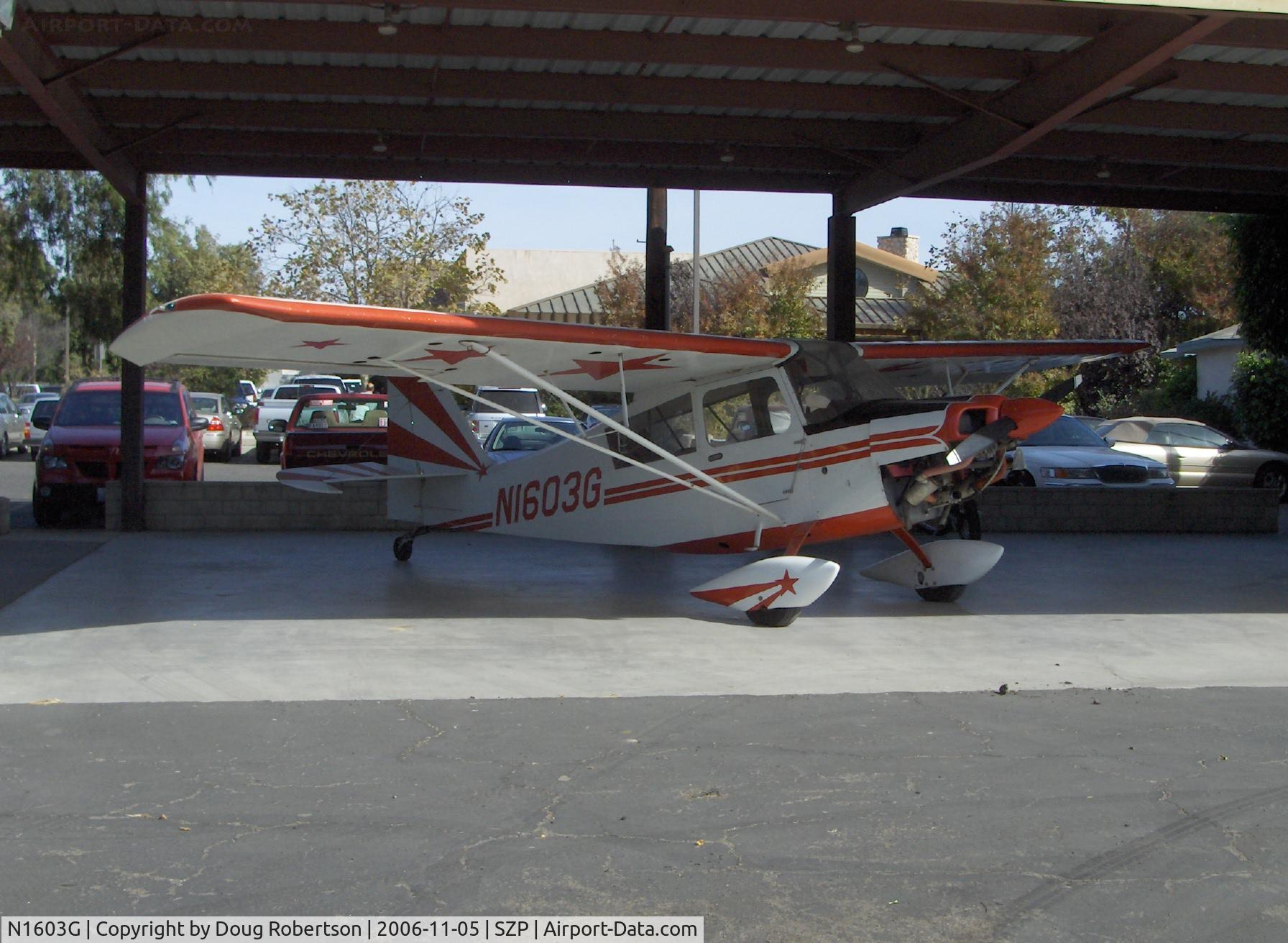 N1603G, 1968 Champion 7ECA Citabria C/N 609, 1968 Champion 7ECA CITABRIA, Lycoming O-235 115 Hp