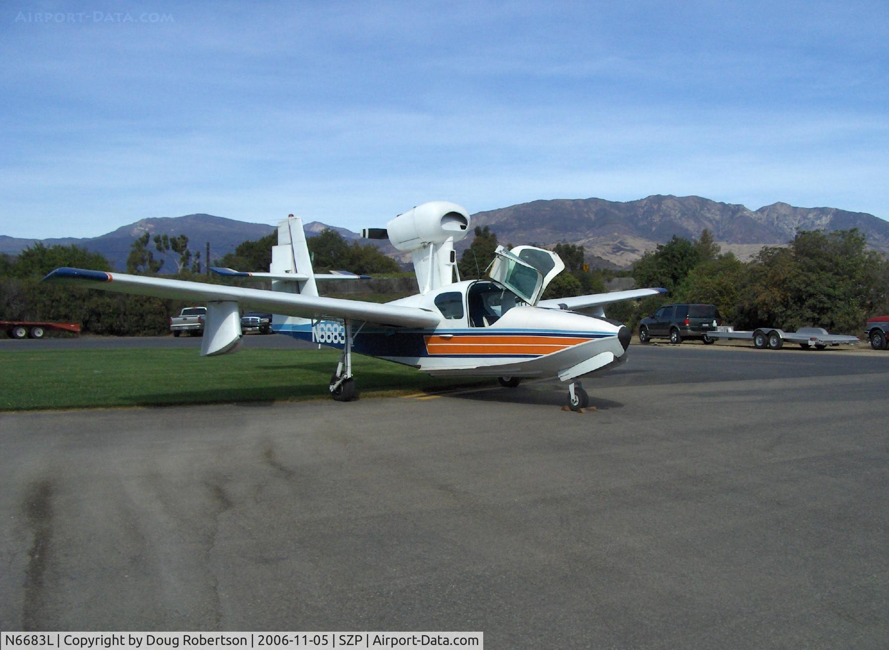 N6683L, 1970 Lake LA-4 C/N 446, 1970 Lake LA-4-180 Amphibian, Lycoming O&VO-360 180 Hp pusher