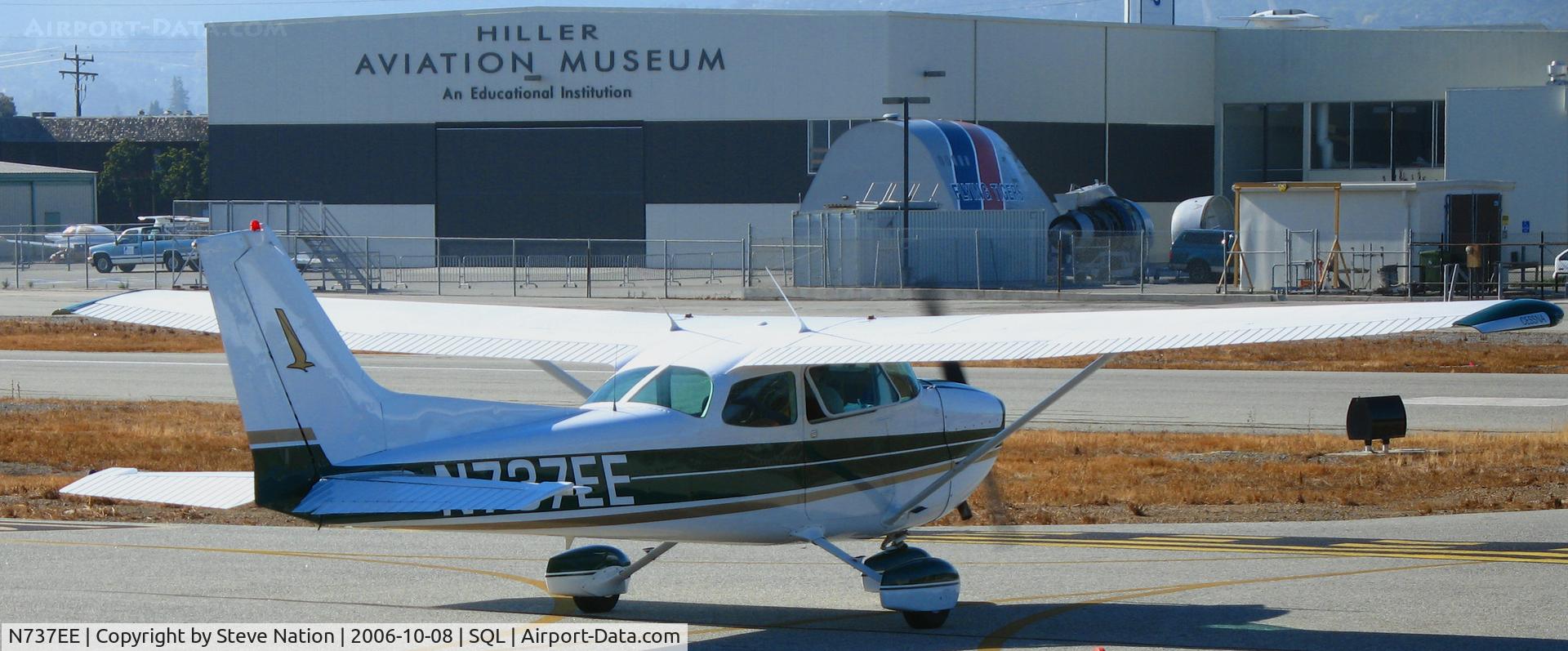 N737EE, 1977 Cessna 172N C/N 17269355, 1977 Cessna 172N taxying @ San Carlos Airport, CA