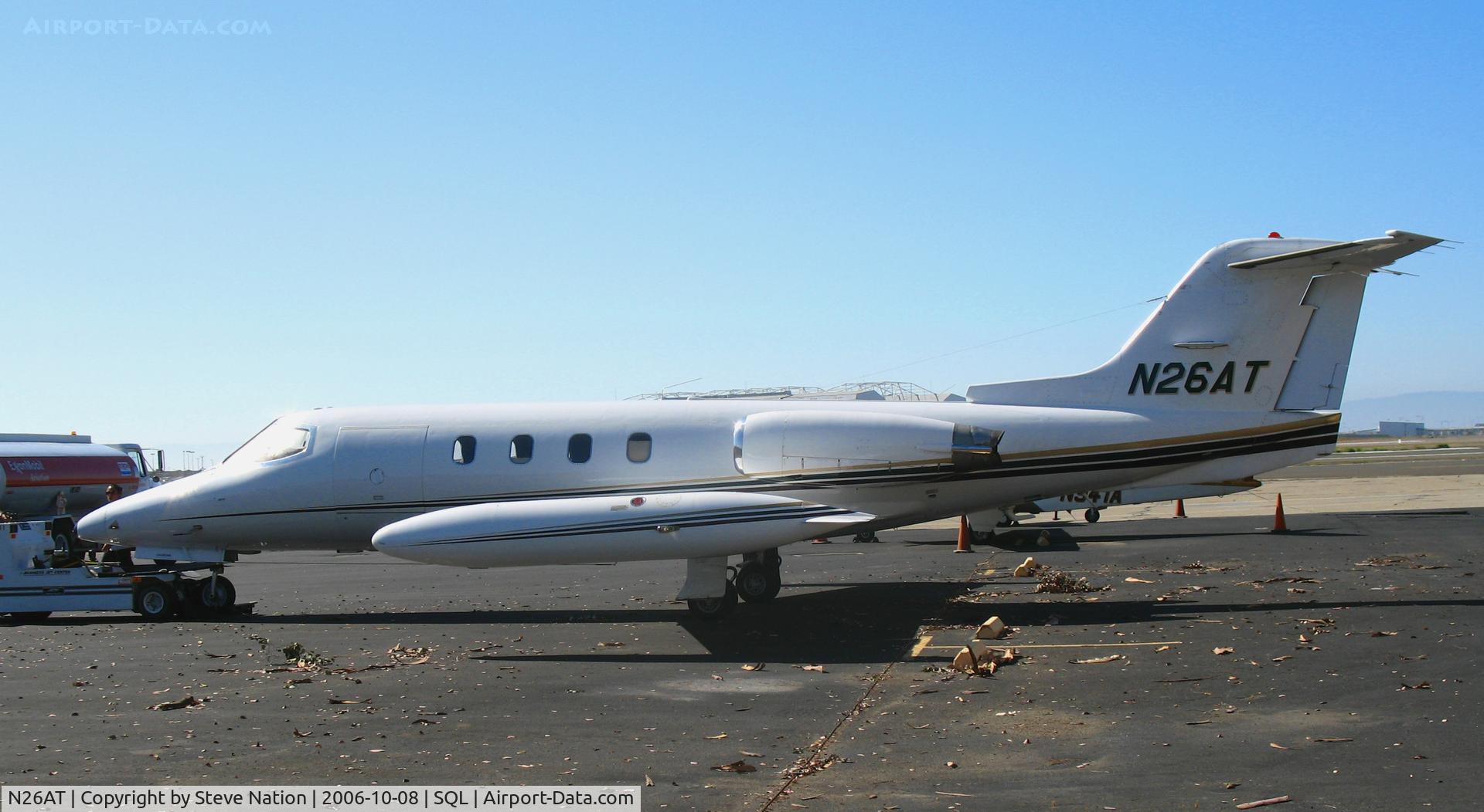 N26AT, 1973 Gates Learjet 25B C/N 130, ATI Jet Sales 1973 Learjet 23 parked @ Oakland International Airport, CA