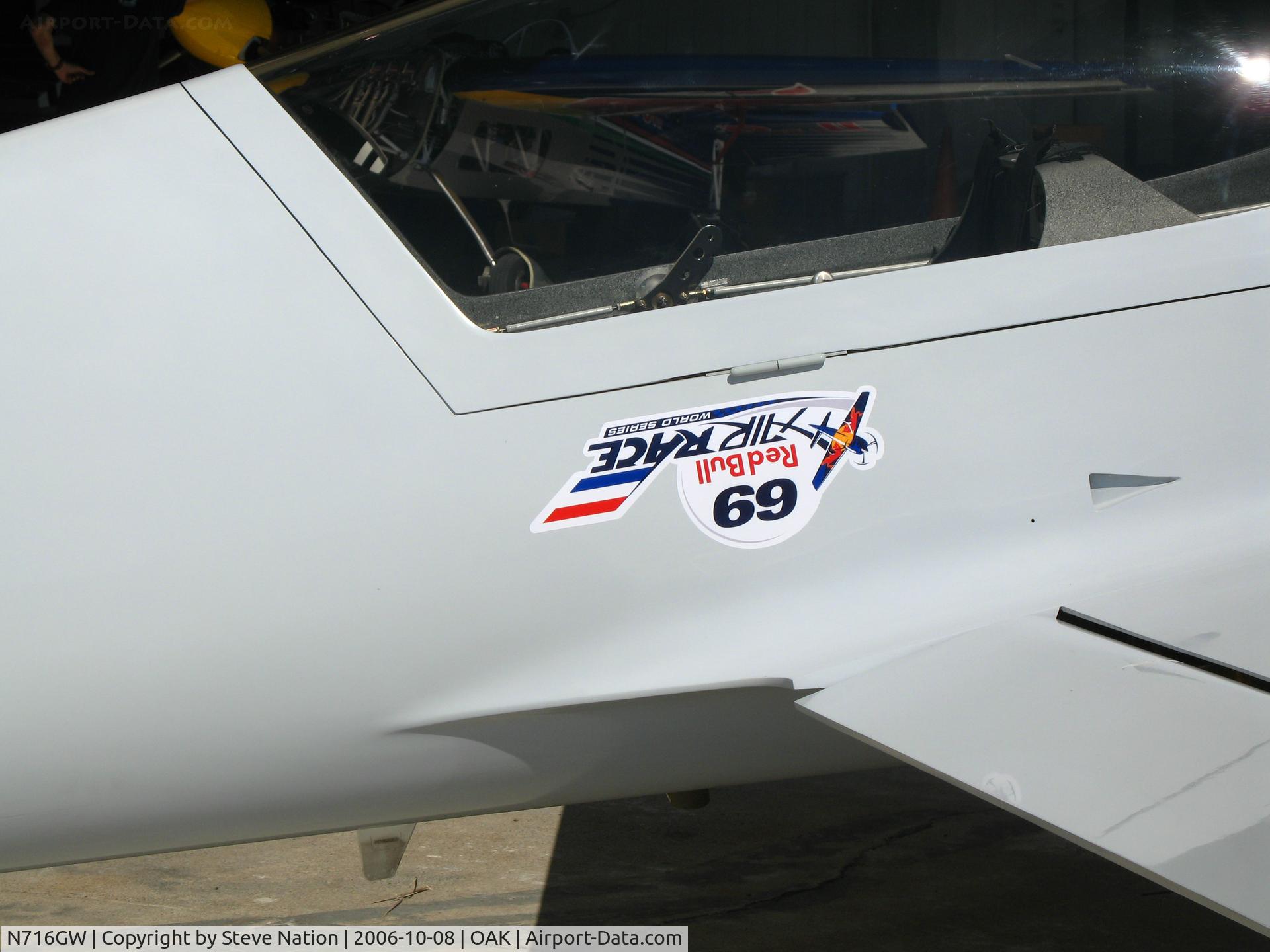N716GW, 2006 MX Aircraft MX2 C/N 4, Logo on McGyver Airshows 2006 Ward MX2 following Fleet week Red Bull air race @ Oakland International Airport, CA
