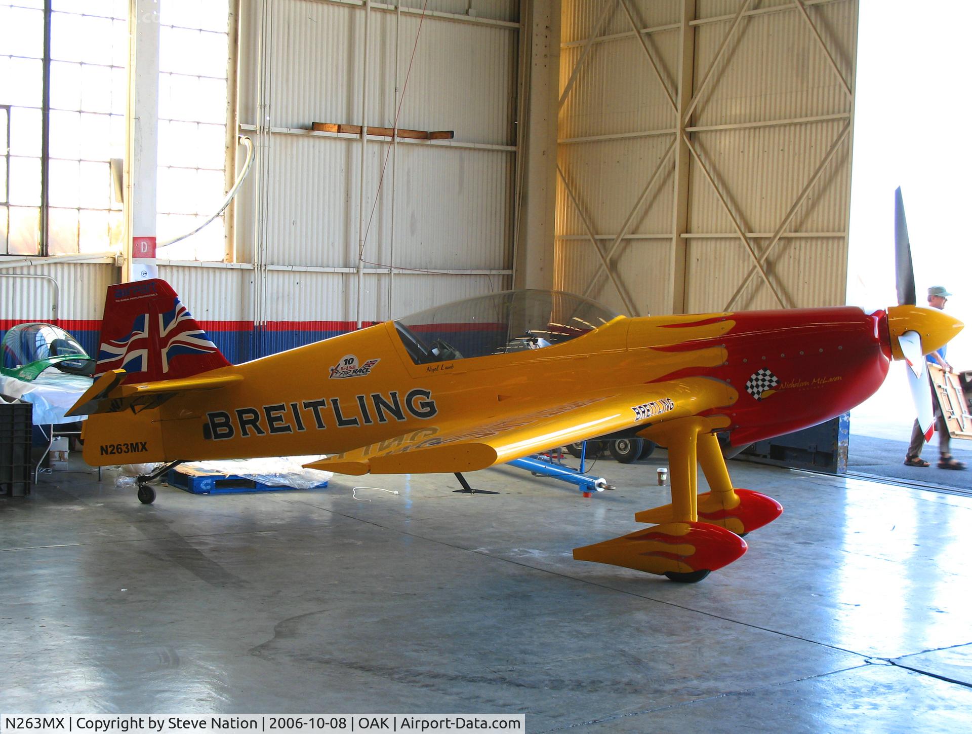 N263MX, 2006 MX Aircraft MX2 C/N 3, BREITLING 2006 MXR Technologies MX2 for Fleet Week Red Bull air race @ Oakland International Airport, CA