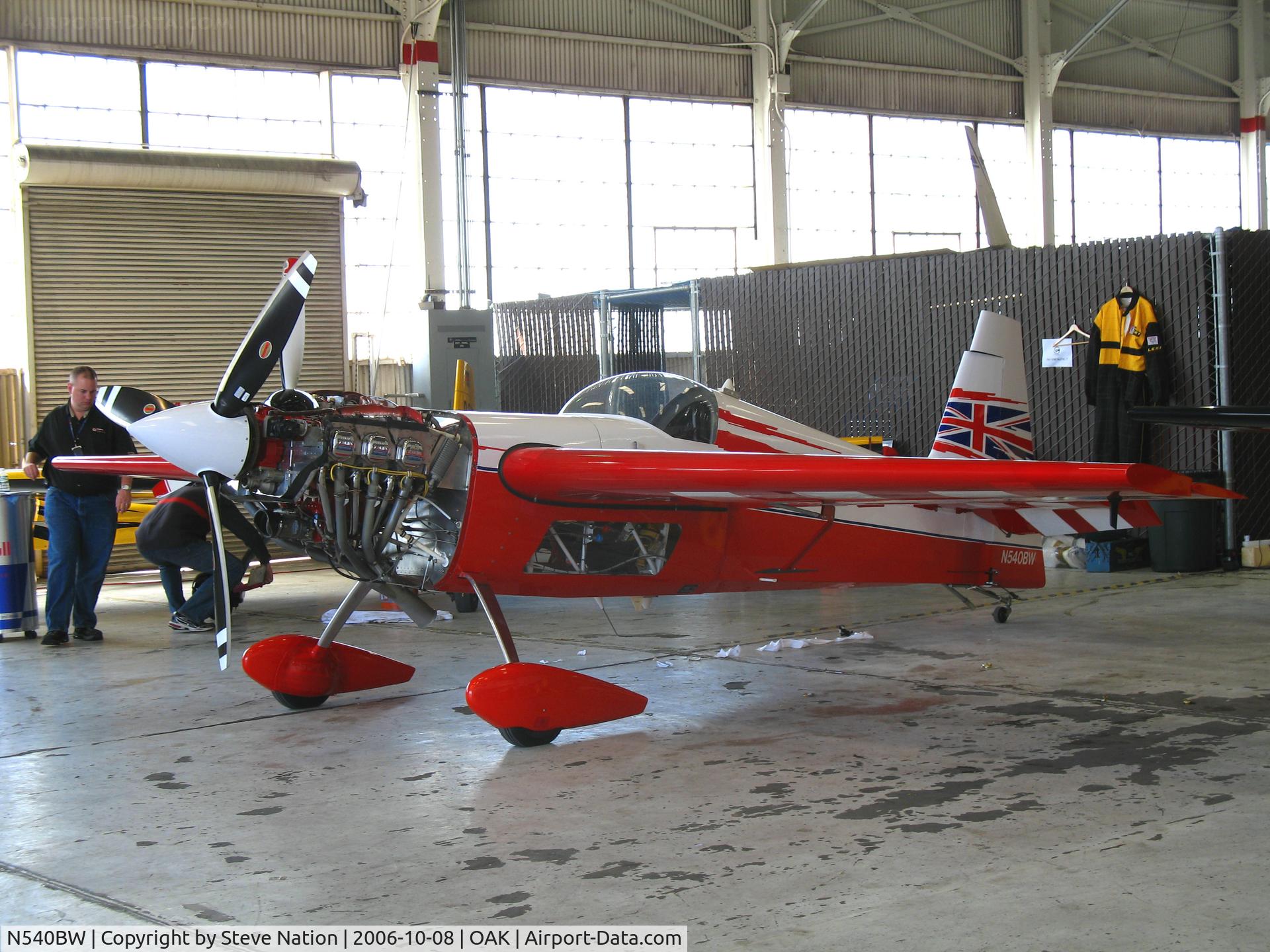 N540BW, 1998 Zivko Edge 540 C/N 0021, Southern Aircraft Consultancy 1998 Zivko Aeronautics EDGE540 for Fleet week Red Bull air race in Union Jack colors @ Oakland International Airport, CA