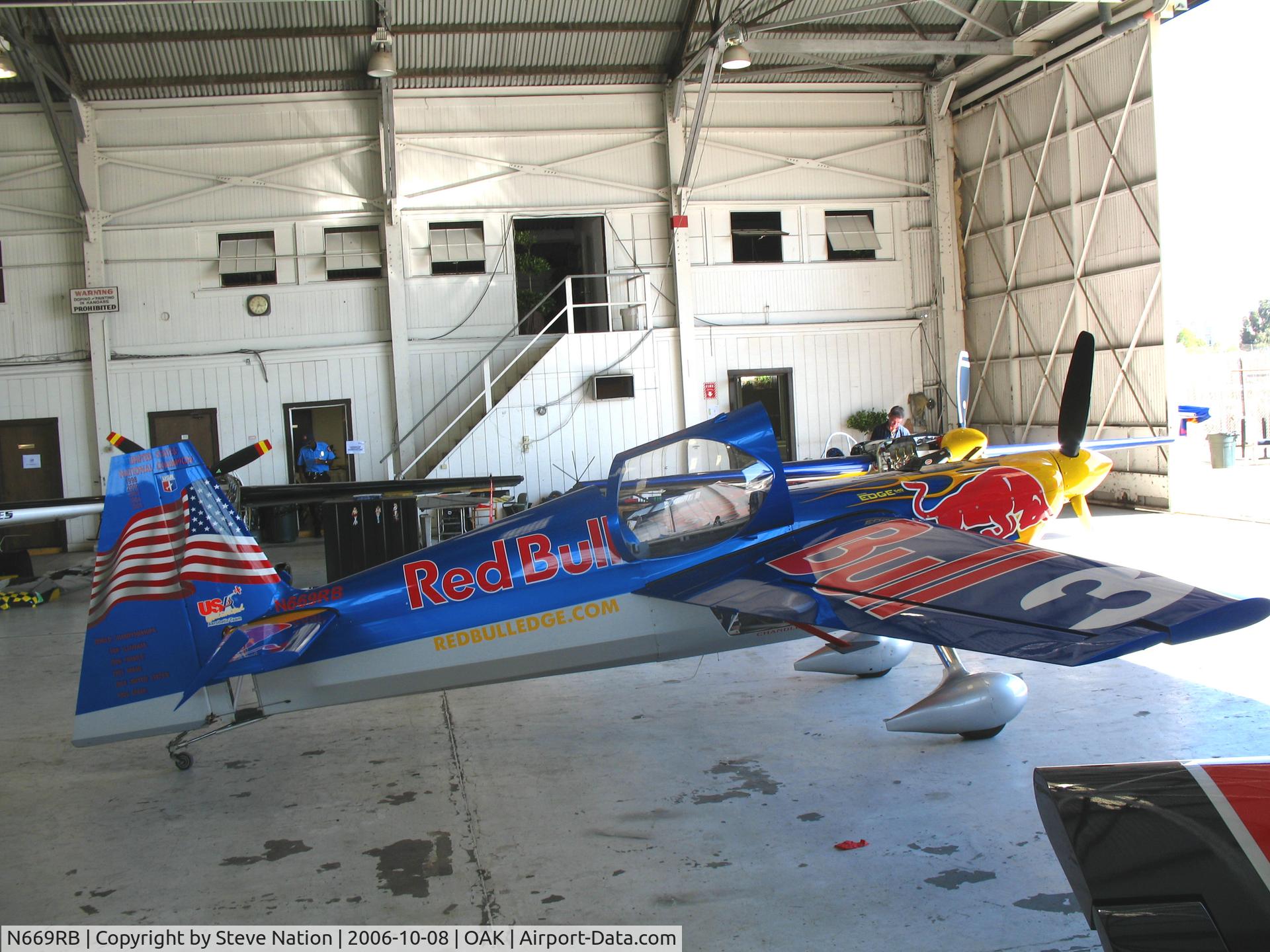 N669RB, 2000 Zivko Edge 540 C/N 0027, Red Bull/Chambliss Aerobatics 2000 Zivko Aeronautics EDGE540 at Fleet Week Red Bull air race @ Oakland International Airport, CA