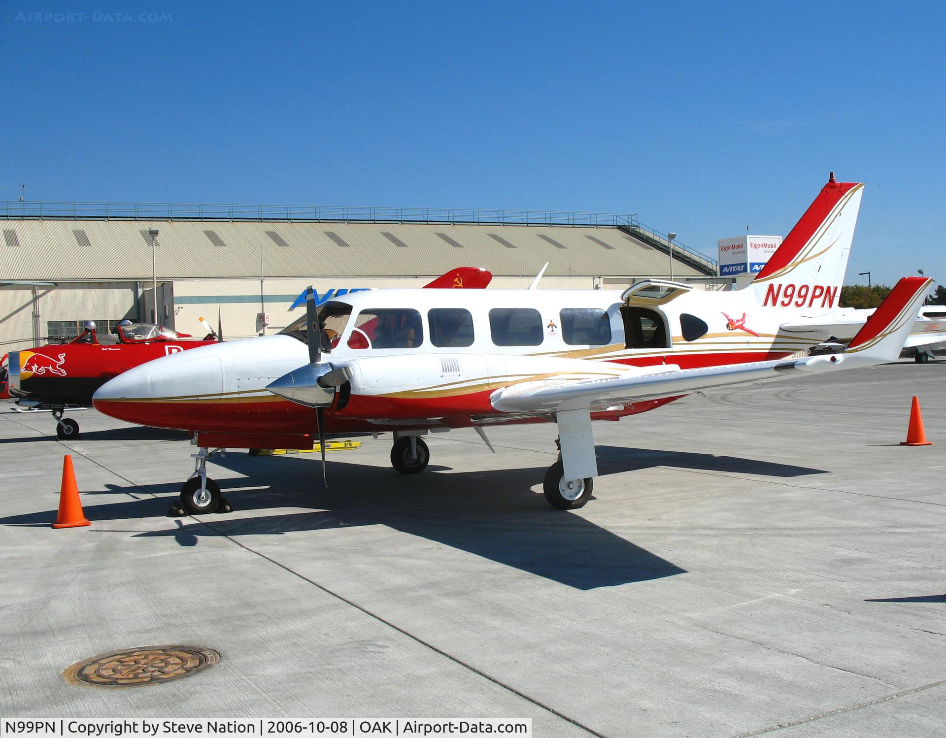 N99PN, 1973 Piper PA-31-350 Chieftain C/N 31-7305042, 1973 Piper PA-31-350 support bird with LIM-5 NX117BR at Fleet Week air show @ Oakland International Airport, CA